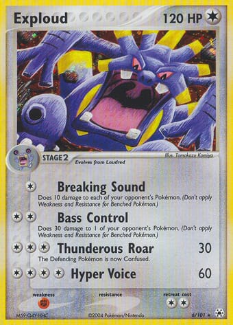 Exploud EX Hidden Legends Pokemon Card