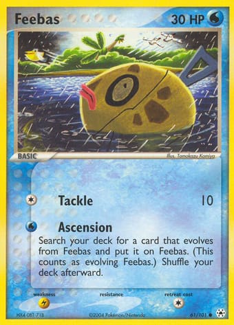 Feebas EX Hidden Legends Pokemon Card