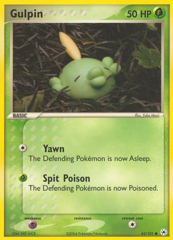 Gulpin EX Hidden Legends Pokemon Card
