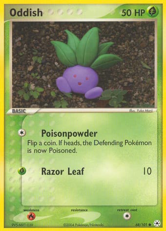Oddish EX Hidden Legends Pokemon Card