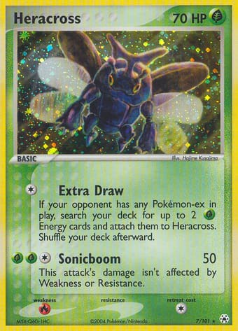 Heracross EX Hidden Legends Pokemon Card