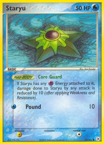Staryu EX Hidden Legends Pokemon Card