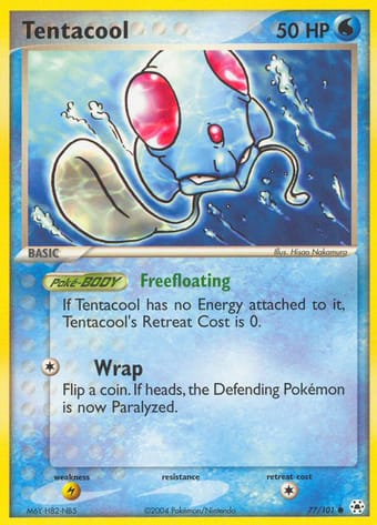 Tentacool EX Hidden Legends Pokemon Card