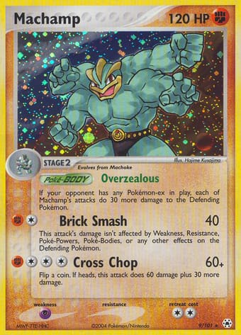 Machamp EX Hidden Legends Pokemon Card