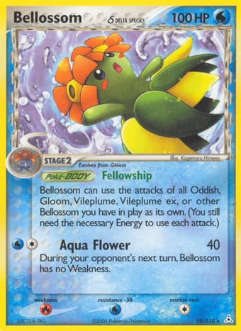 Bellossom δ EX Holon Phantoms Pokemon Card