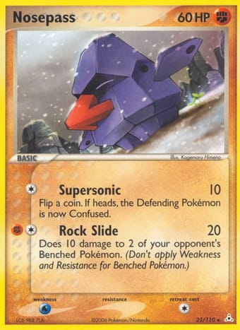 Nosepass EX Holon Phantoms Pokemon Card