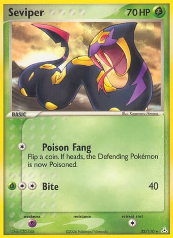 Seviper EX Holon Phantoms Pokemon Card
