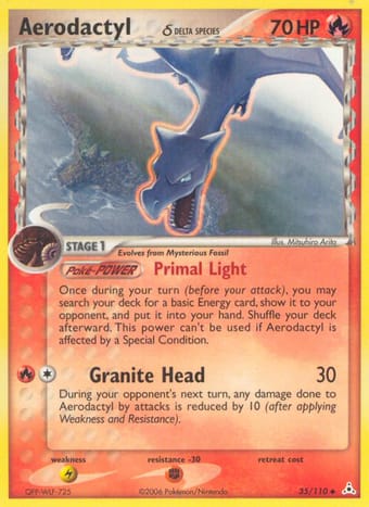 Aerodactyl δ EX Holon Phantoms Pokemon Card