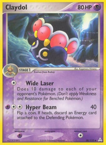 Claydol EX Holon Phantoms Pokemon Card