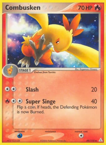 Combusken EX Holon Phantoms Pokemon Card