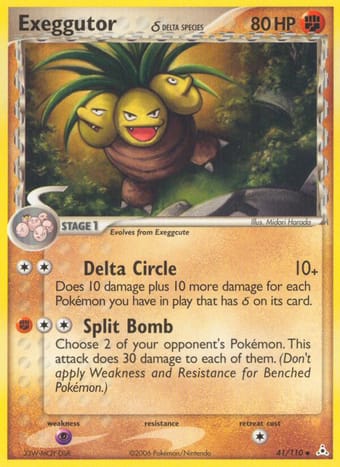 Exeggutor δ EX Holon Phantoms Pokemon Card