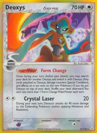 Deoxys δ EX Holon Phantoms Pokemon Card