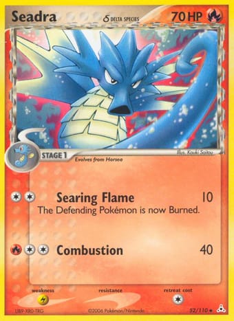 Seadra δ EX Holon Phantoms Pokemon Card