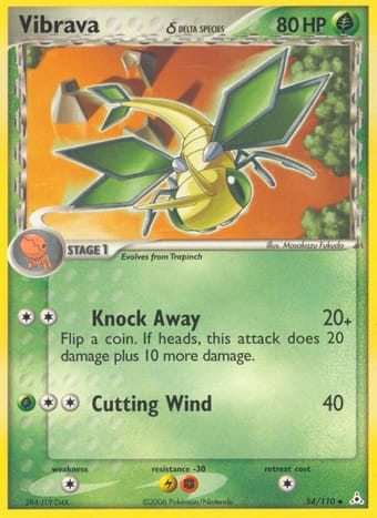 Vibrava δ EX Holon Phantoms Pokemon Card