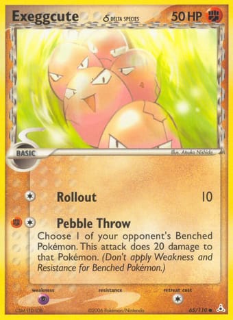 Exeggcute δ EX Holon Phantoms Pokemon Card