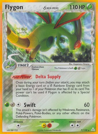 Flygon δ EX Holon Phantoms Pokemon Card