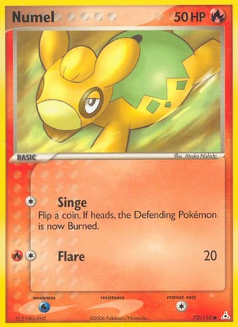 Numel EX Holon Phantoms Pokemon Card