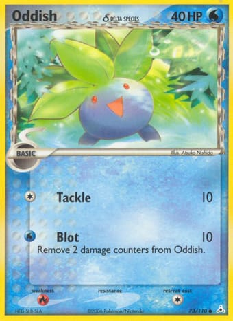 Oddish δ EX Holon Phantoms Pokemon Card