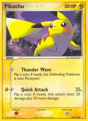 Pikachu EX Holon Phantoms Pokemon Card