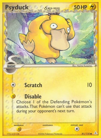 Psyduck δ EX Holon Phantoms Pokemon Card