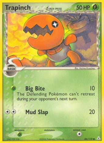 Trapinch δ EX Holon Phantoms Pokemon Card