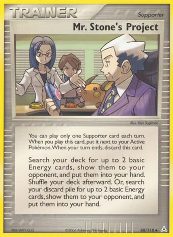 Mr. Stone's Project EX Holon Phantoms Pokemon Card