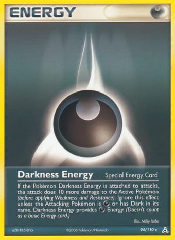 Darkness Energy EX Holon Phantoms Pokemon Card