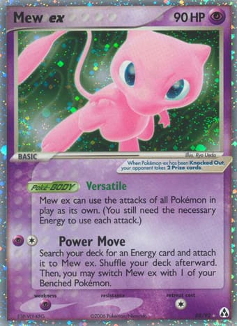 Mew ex EX Legend Maker Pokemon Card