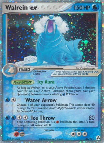 Walrein ex EX Legend Maker Pokemon Card