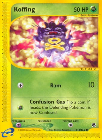 Koffing Expedition Base Set Pokemon Card