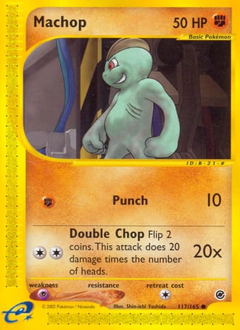 Machop Expedition Base Set Pokemon Card