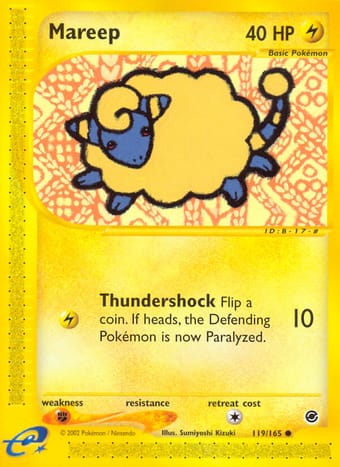 Mareep Expedition Base Set Pokemon Card