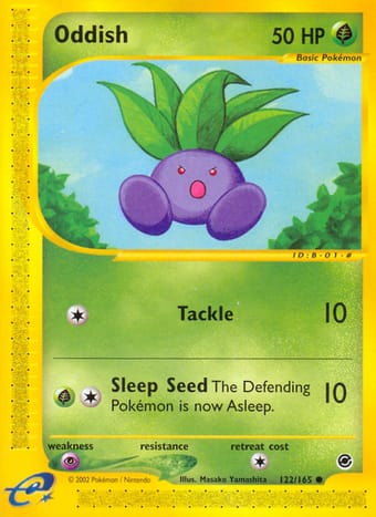 Oddish Expedition Base Set Pokemon Card