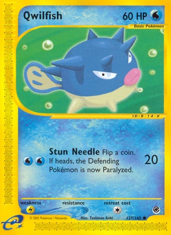 Qwilfish Expedition Base Set Pokemon Card