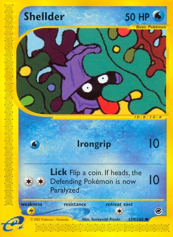 Shellder Expedition Base Set Pokemon Card