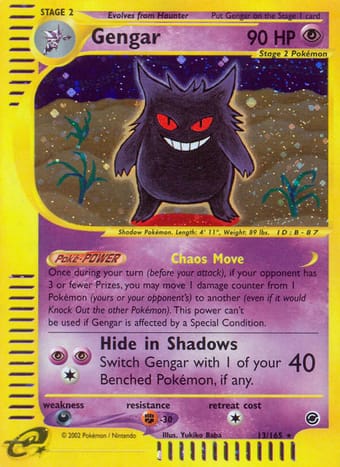 Gengar Expedition Base Set Pokemon Card
