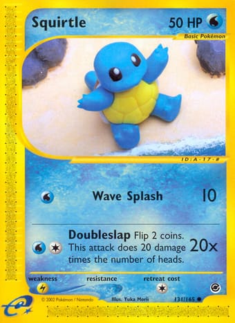 Squirtle Expedition Base Set Pokemon Card