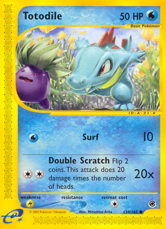 Totodile Expedition Base Set Pokemon Card