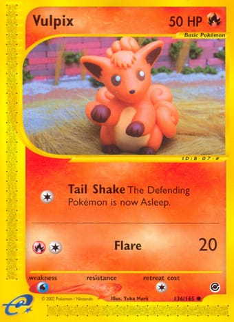 Vulpix Expedition Base Set Pokemon Card