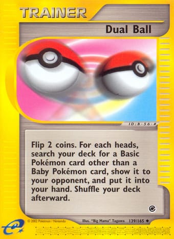 Dual Ball Expedition Base Set Pokemon Card