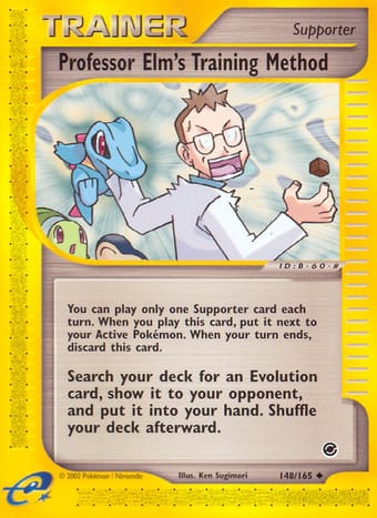 Professor Elm's Training Method Expedition Base Set Pokemon Card
