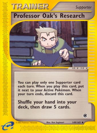 Professor Oak's Research Expedition Base Set Pokemon Card