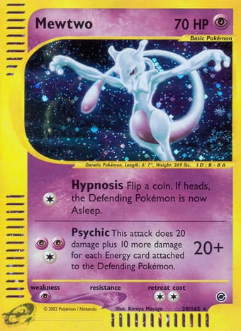 Mewtwo Expedition Base Set Pokemon Card