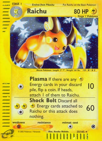 Raichu Expedition Base Set Pokemon Card
