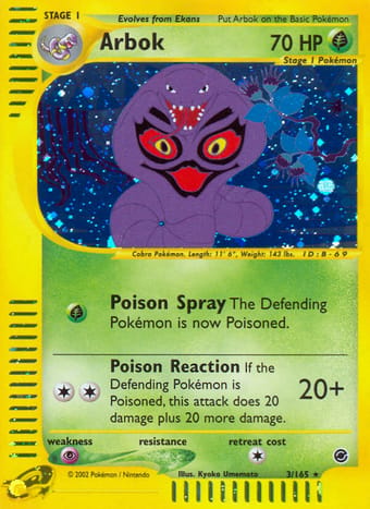 Arbok Expedition Base Set Pokemon Card