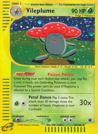 Vileplume Expedition Base Set Pokemon Card
