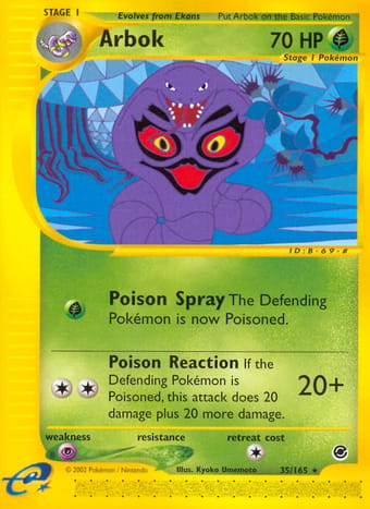Arbok Expedition Base Set Pokemon Card