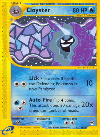 Cloyster Expedition Base Set Pokemon Card