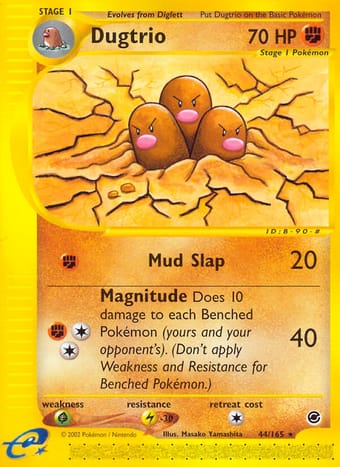 Dugtrio Expedition Base Set Pokemon Card