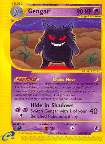 Gengar Expedition Base Set Pokemon Card